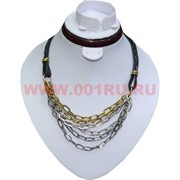Колье (M-193) с цепями цена за упаковку из 12шт