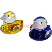 Утки-мандаринки из стекла (цена за штуку) 5х5,2х6 см