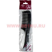 Расческа "Royal Rose" с двойными зубчиками цвет черный