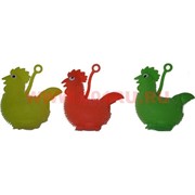 Игрушка на резинке светящася «петух» символ года 24 шт/уп