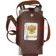 Фляга "Россия" 35 унций походная с ремешком