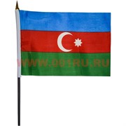 Флаг Азейбарджана 14х21 см, 12 шт/уп