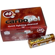 Уголь для кальяна CARBOPOL 40 мм в таблетках 100 штук 