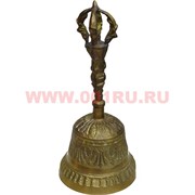 Колокольчик 17 см из бронзы