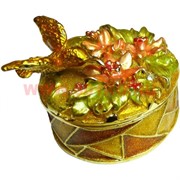 Шкатулка со стразами "Золотая колибри"