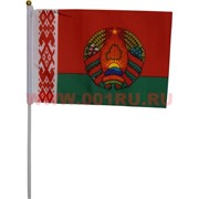 Флаг РБ Беларусь с гербом 16х24 см (12 шт/бл)
