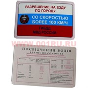 Прикол карта "Более 100 км\ч"