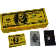 Карты игральные 100% пластик 54 карт 100$ 12 колод/упаковка