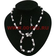 Набор 3-в-1 со стразами из циркона, серебрянный
