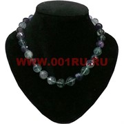 Бусы из граненного флюорита 14 мм