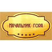 Наклейка на статуэтку "Оскар" оптом "Начальник года"