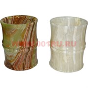 Ваза (карандашница) из оникса "бамбук" 10 см (2,5х4)
