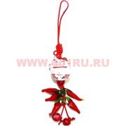 Подвеска на сотовый "Кот манэки с перцами" 10 шт/упаковка