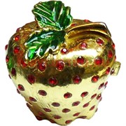 Шкатулка со стразами "Клубника"