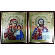 Икона "книга" малая в бархате 20х32 см