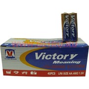 Батарейки алкалиновые Victory АА 40 шт, цена за упаковку