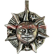 Подвеска на шею "Солнце с лучами" из мельхиора (Индия)