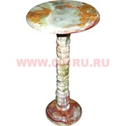 Столик из оникса малый 12х12 дюймов столешница (h-60 см, d-30)