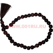 Четки из обсидиана 33 бусины коричневый цвет (Армения)