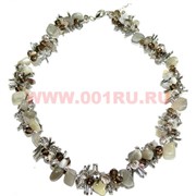 Бусы "Ёжик" из натур.камня 45 см агат