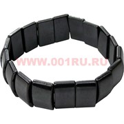 Браслет из гематита сплошной 1,9 см (J-179)