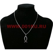 Подвеска из гематита "ихтис - Иисус Христос"
