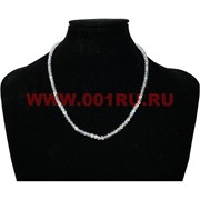Бусы граненые молочные 4 мм