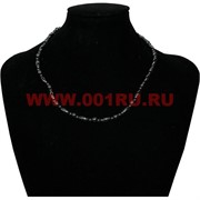 Бусы из гематита (рис через 3 бусины)