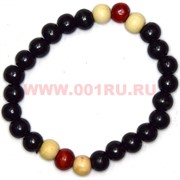 Браслет деревянный темный 10 шт/уп