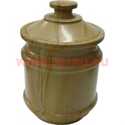 Емкость для чая, круп из яшмы 14 см