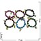 Браслеты Pandora (395-1) 6 видов с подвесками 12 шт/упаковка - фото 101081
