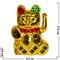 Кот манэки-нэко (KL-153) из пластика 11,5 см на 1 АА батарейку 180 шт/кор - фото 103293