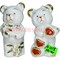 Мишки из фарфора (KL-1213) со стразами 120 шт/кор (цена за 2 шт)