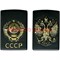 Зажигалка газовая турбо боковая «Герб СССР и России»