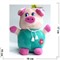 Свинка мягкая игрушка (Pig-30) с присоской 12 шт/уп - фото 125693