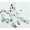 Подвеска под брелок из белого кахолонга