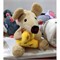 Игрушка мягкая (KL-1665) крыса символ года с сыром