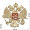 Значок металлический «двуглавый орел» большой - фото 147032