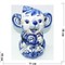Фигурка крыса 18 см гжель из керамики - фото 153140