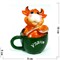 Фигурка Бык в кружке из полистоуна Символ 2021 года 96 шт/кор - фото 153770