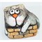 Котенок "Счастье" (KN00-54) из шамота