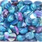 Кабошоны 12x16 овальные из синего цветного агата