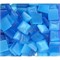 Кабошоны 14x14 квадратные из синего кошачьго глаза