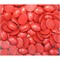 Кабошоны овальные 15x20 из красного коралла с прожилками
