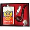 Набор подарочный Россия (D-1908) с флягой 9 унций + трубка + нож
