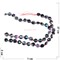 Нитка бусин 24 шт круглые из цветного агата 37 см - фото 176941