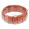 Браслет из коричневого авантюрина (прямоугольные пластины 2,2x1 см) - фото 180428
