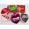 Брелок пушистый (KS-92) сердце Love с пайетками 12 шт/упаковка