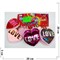 Брелок пушистый (KS-92) сердце Love с пайетками 12 шт/упаковка - фото 182901