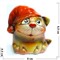 Фигурка из цветной керамики Кошка в шапочке - фото 187476